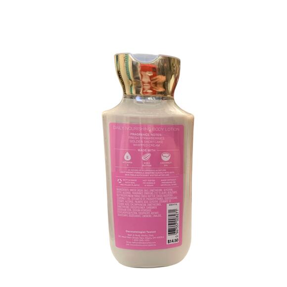 Bath and Body Works Strawberry Pound Cake 3 Pieces  2  Shower Gel 1 Body Lotion - Picture 5 of 5